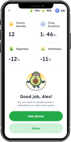 CryptoCado mobile app screen
