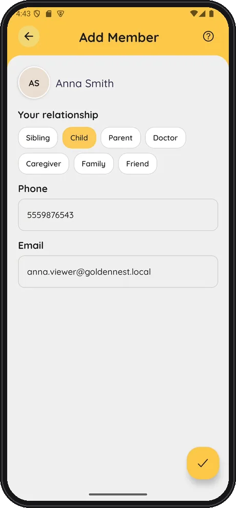 Golden Nest screen 1