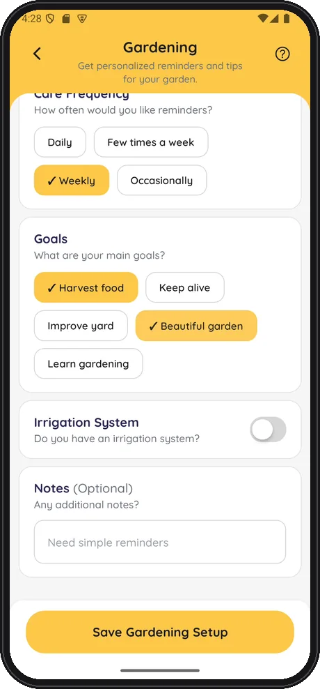 Golden Nest screen 2