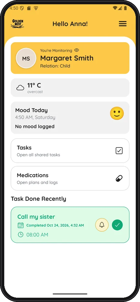 Golden Nest screen 3